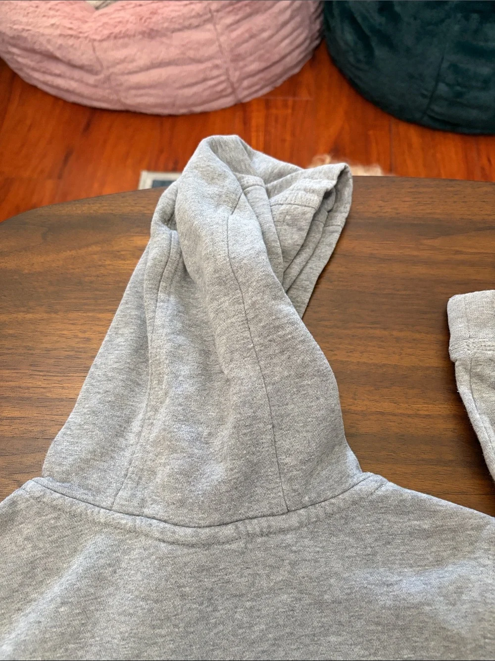 Nike Kids Gray Hooded Pullover Sweatshirt